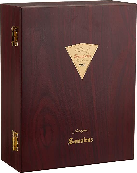 Armagnac Millésimé Samalens Jahrgang 1963, 42% vol., 0,5 Liter in der Holgeschenkbox