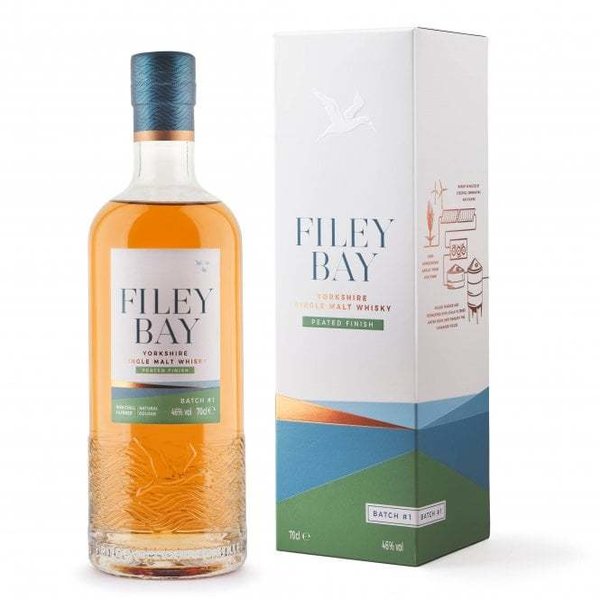Spirit of Yorkshire Filey Bay Peated Finish Batch 1 Whisky , 46% vol. Einzelflasche 0,7 Liter
