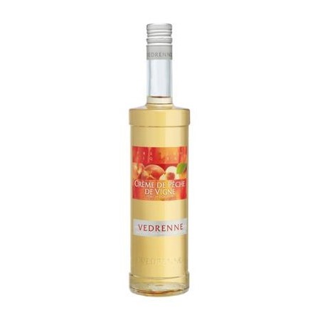 Vedrenne Crème de Pêche de Vigne Pfirsichlikör 15%vol., Einzelflasche 0,7 Liter